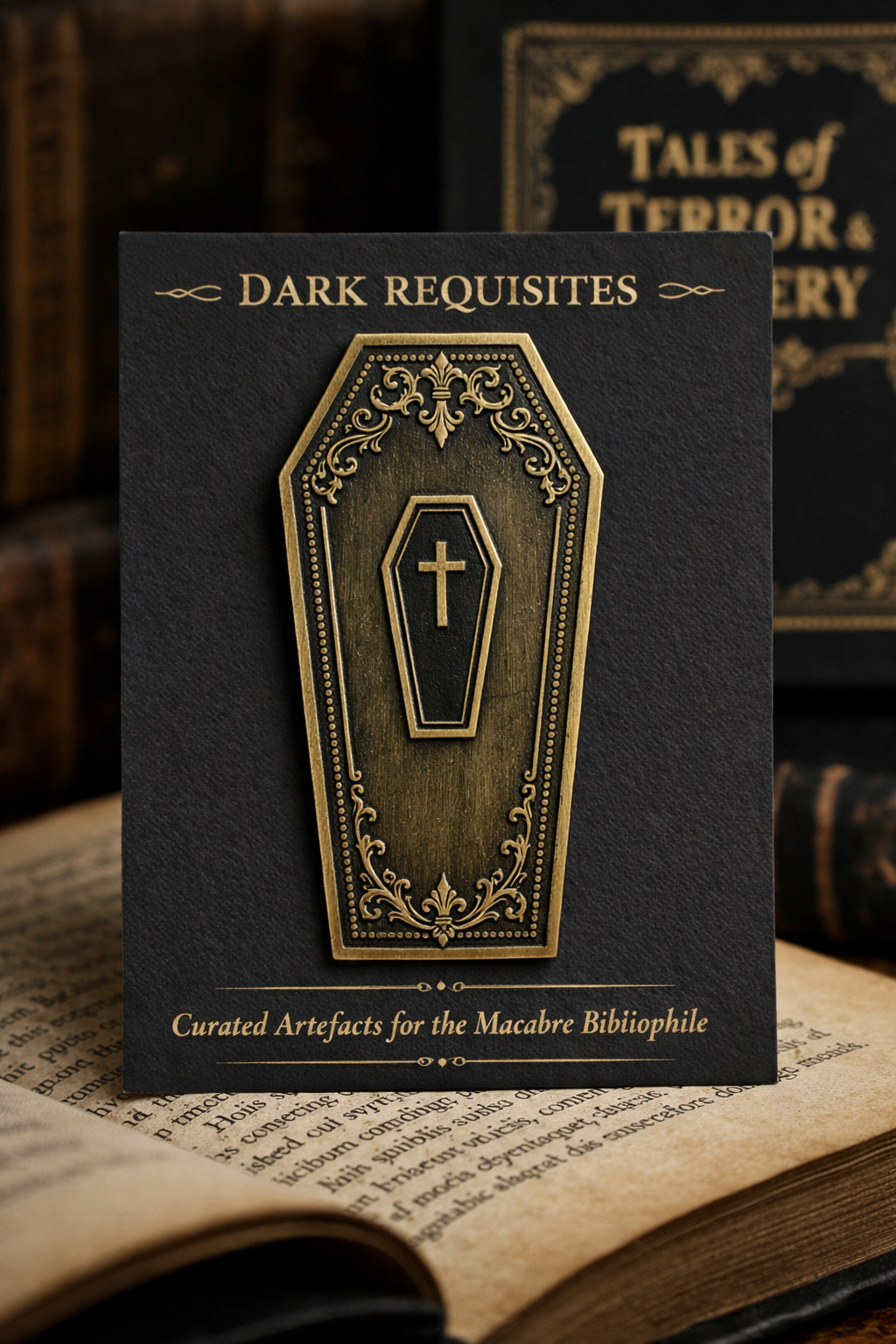 Brass Coffin Bookmark