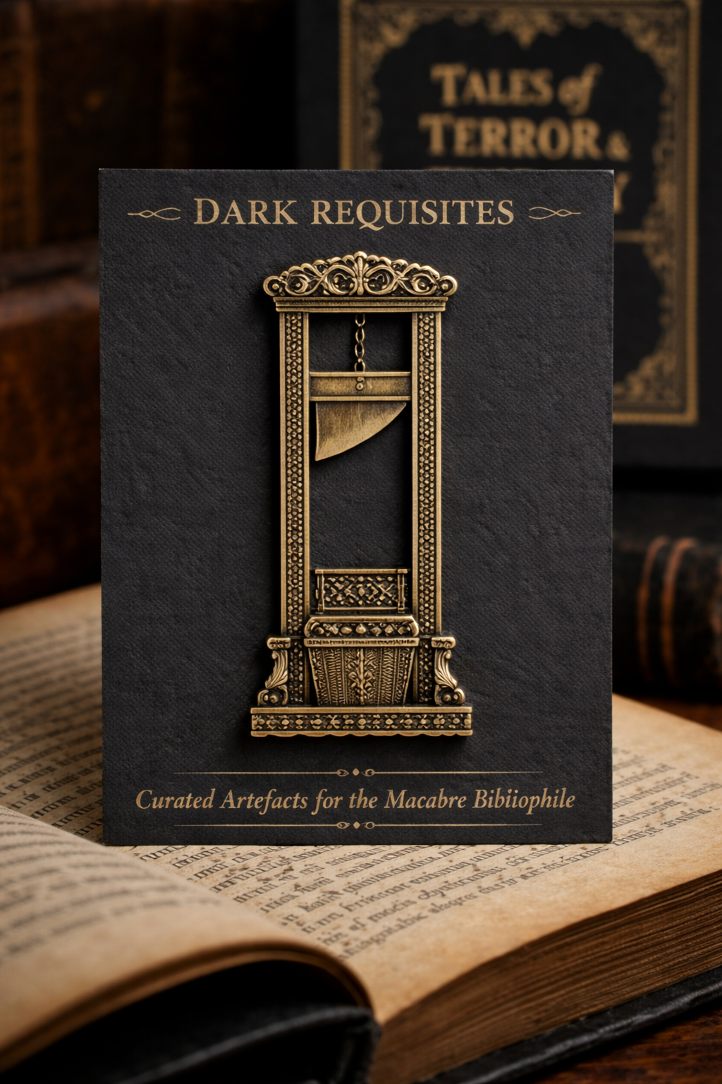 Brass Guillotine Bookmark